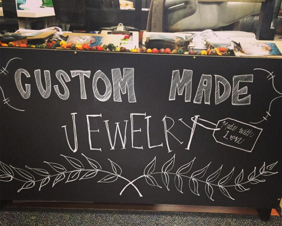 Seize the Night Designs - Custom Made Jewelry Sign