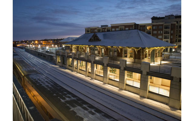 Depot and Train Tracks