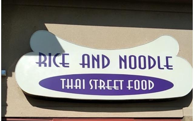 Rice and Noodle Thai Street Food