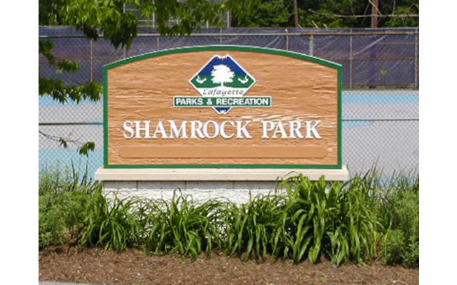 Shamrock Park Sign