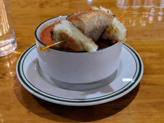 Ribbon Cafe cup of tomato soup