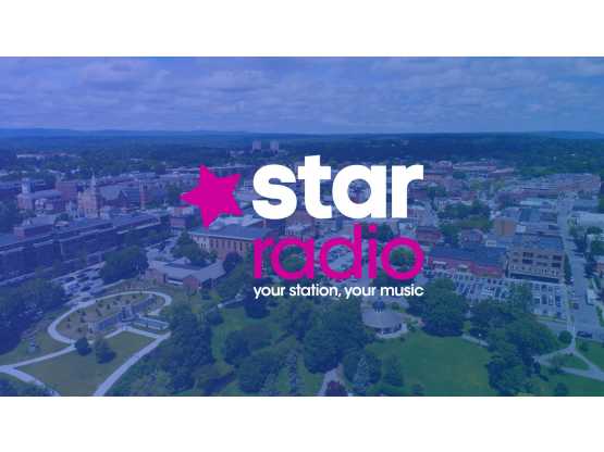 Star Radio logo over Saratoga