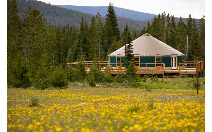 Exterior of Yurt