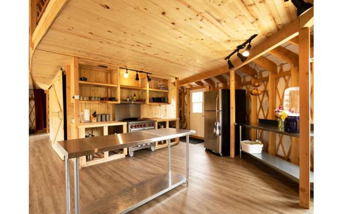 Kitchen Area of Yurt