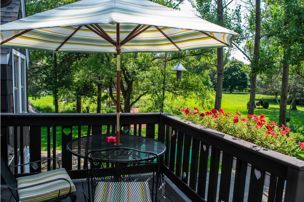Private patios and decks