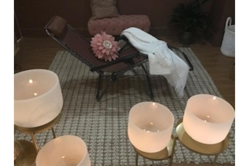 bowls and chair