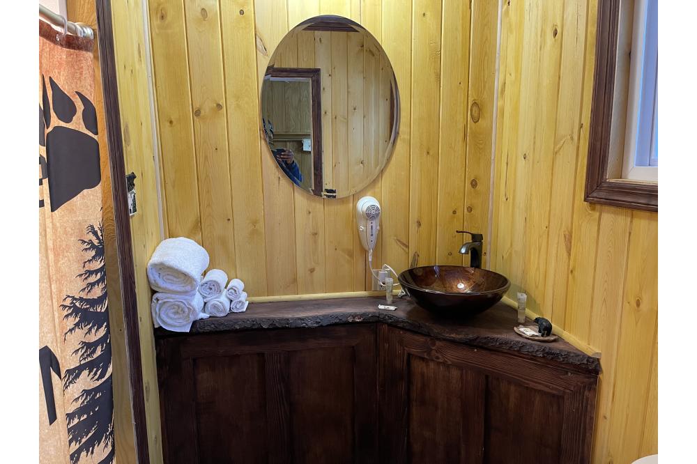 Rustic Bathroom @ Lake Geneva Lodge