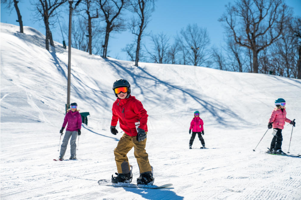 Snowboarding at The Mountain Top