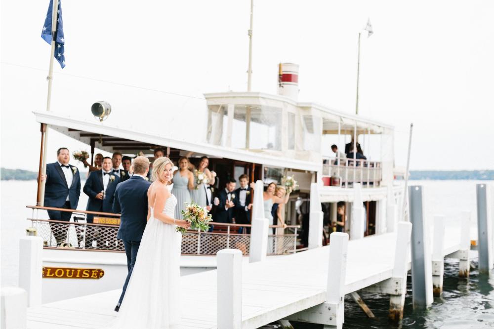 4 - Bridal party aboard the Steam Yacht Louise for cocktail hour