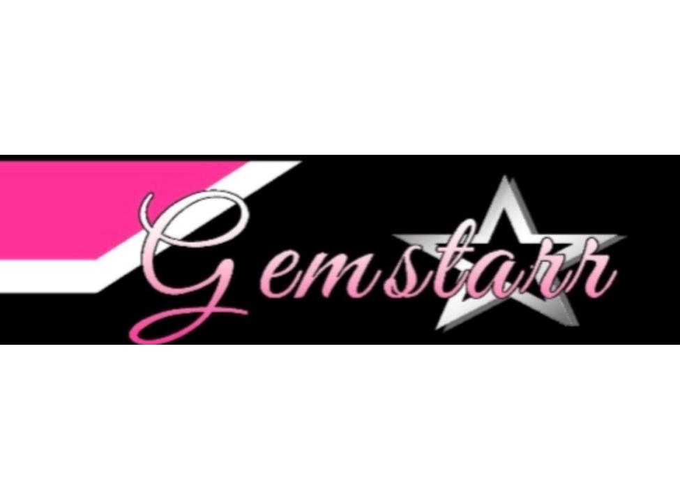 Gemstarr logo - script name with star in background