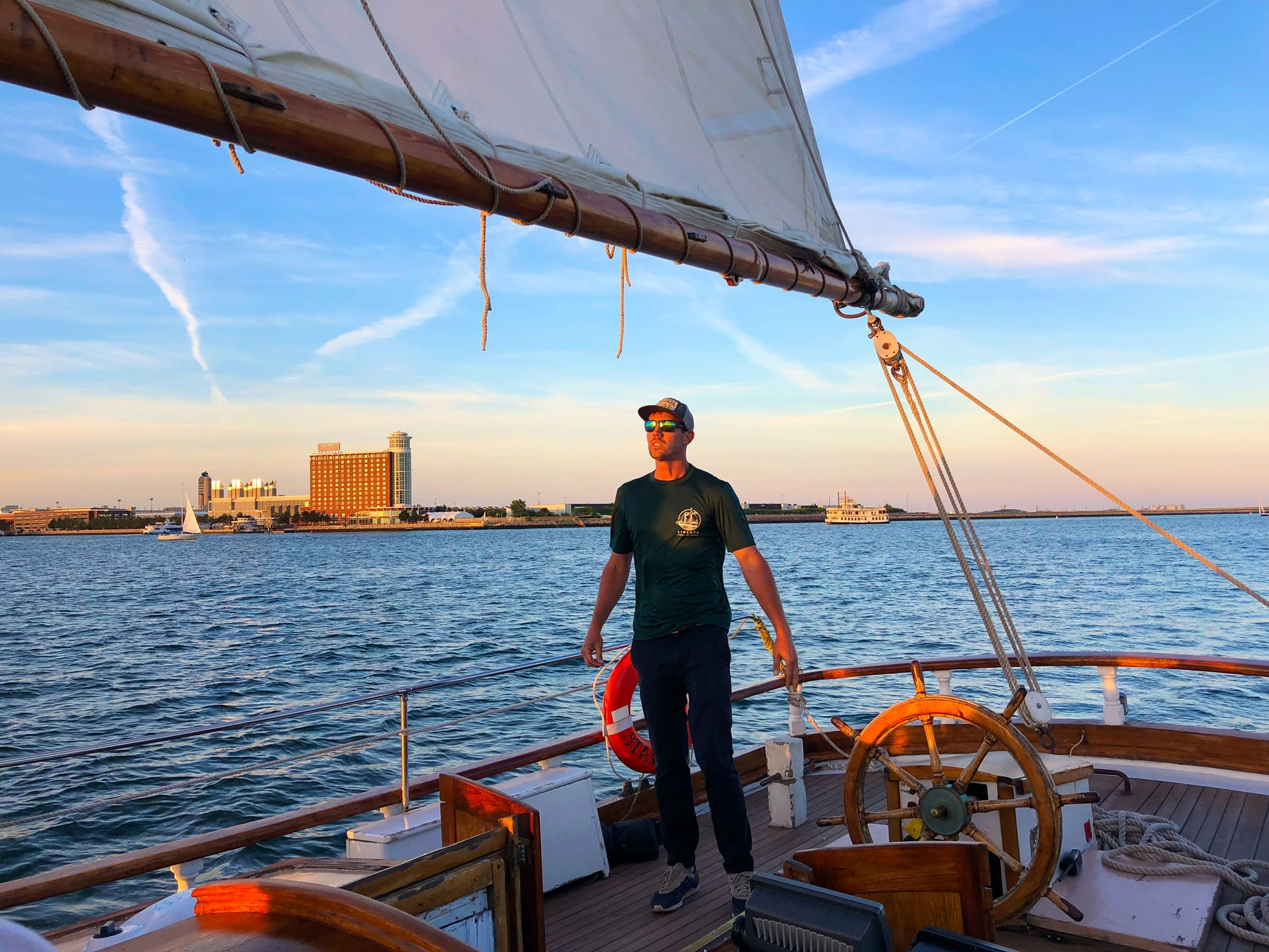 Boston Harbor Tall Ship Sailing