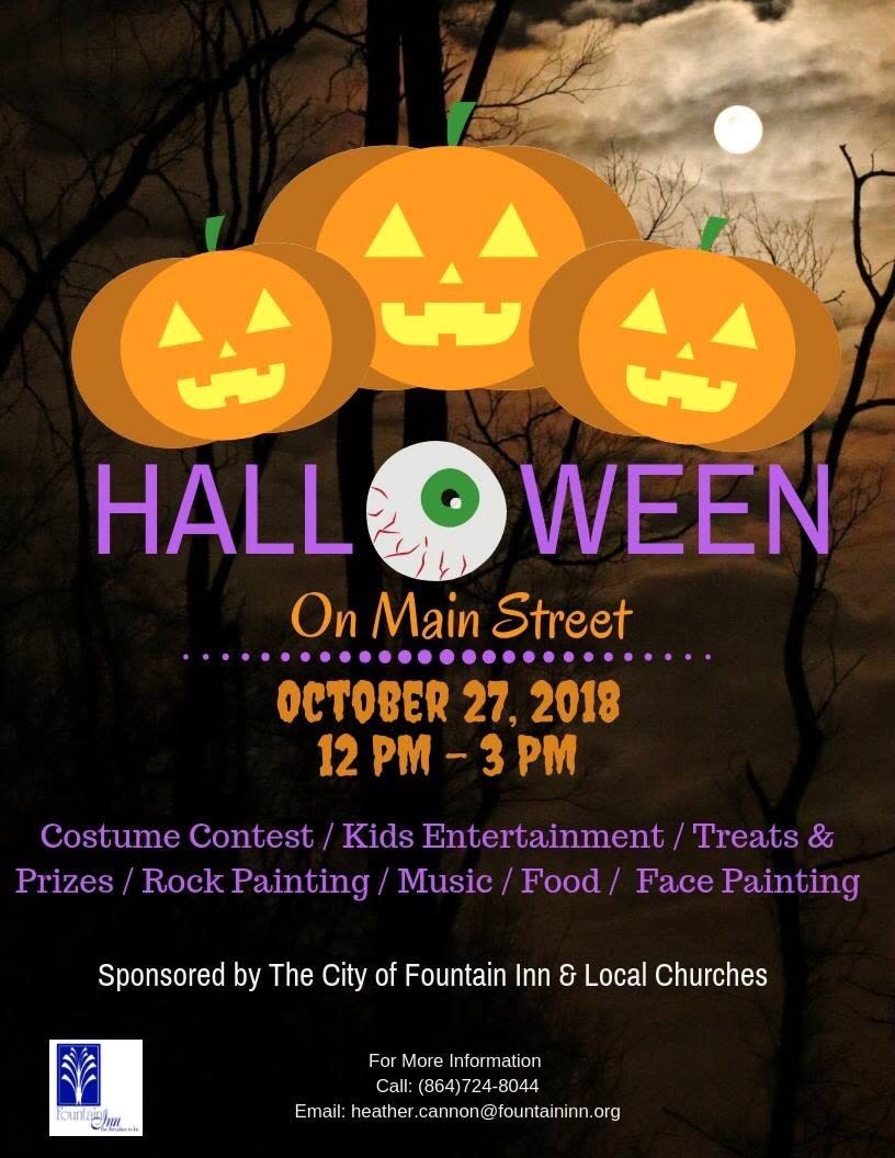 Halloween On Main Street Fountain Inn