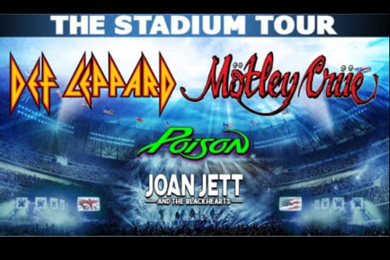 Def Leppard, Motley Crue, Poison, Joan Jett