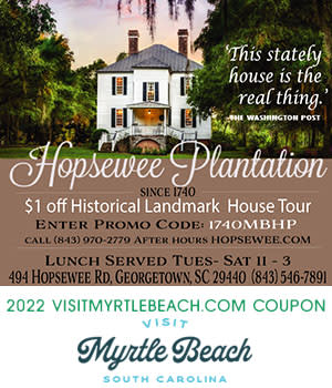 Hopsewee Plantation - $1 Off Historical Landmark House Tour