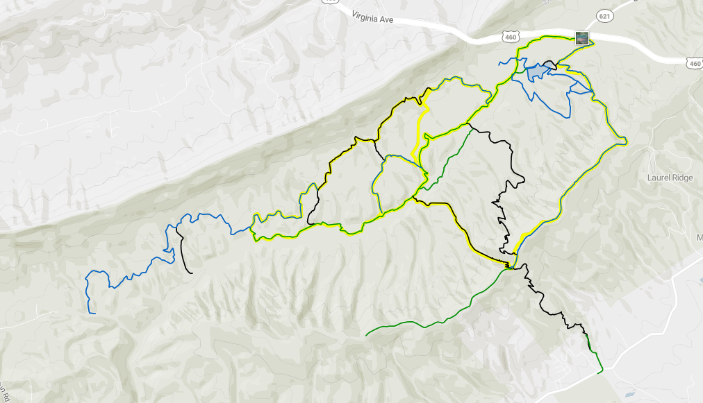 Pandapas Pond Trail Map Pandapas Pond Poverty Creek Trail System Blacksburg Va 24060