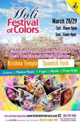 Holi Festival Of Colors Spanish Fork 2020 Rescheduled Spanish