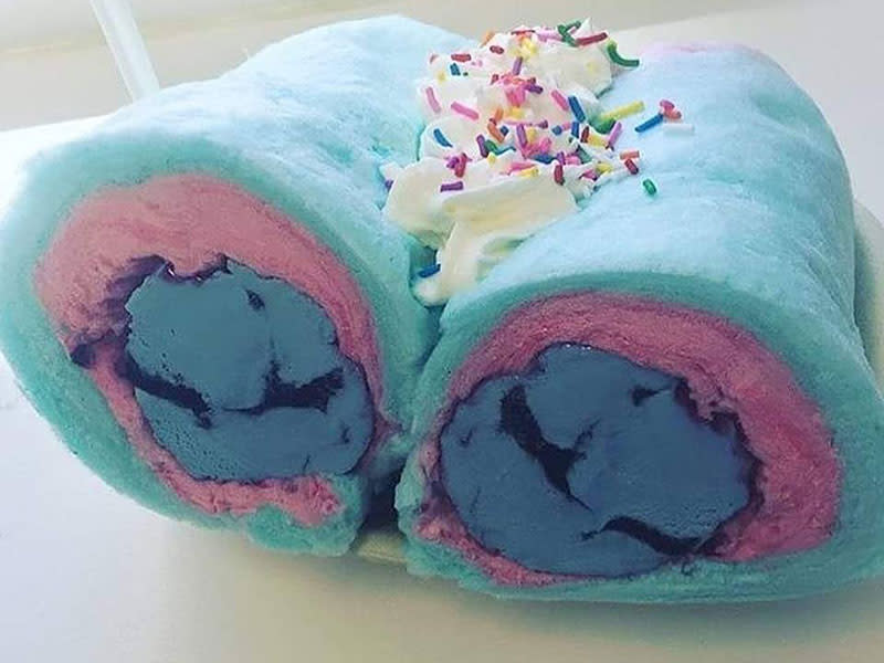 Cotton Candy Ice Cream Sandwich