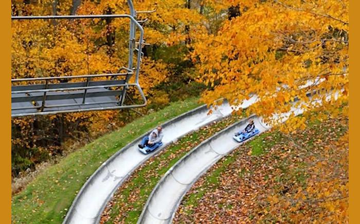 The Alpine Slide at Seven Springs' Autumnfest
