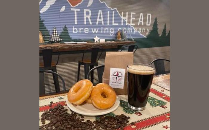 coffee stout and donuts