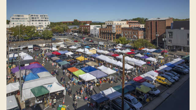 Charlottesville City Market aerial