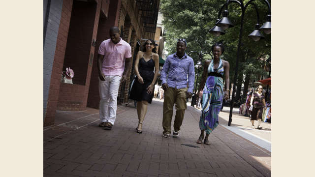 The Charlottesville Downtown Mall