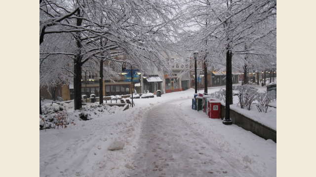 Downtown Mall in the Snow