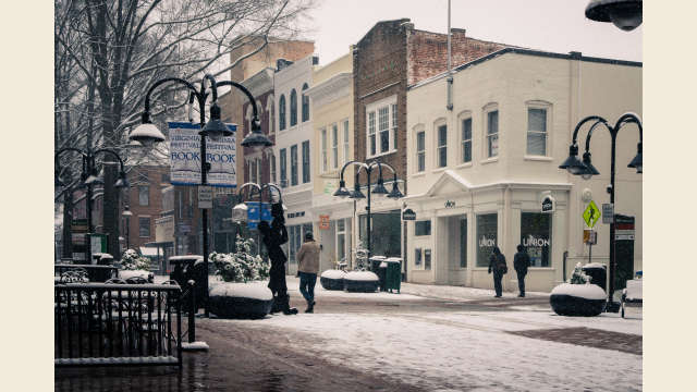 Snowy Downtown