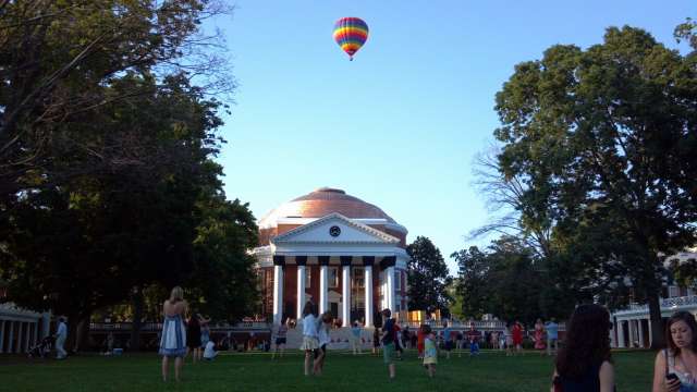 Hot Air Balloon Over The Rotunda