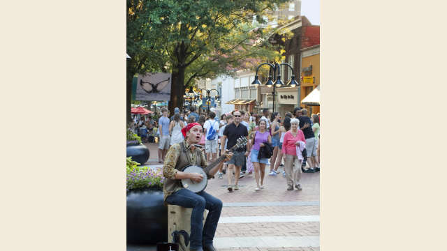 Downtown Mall Singer