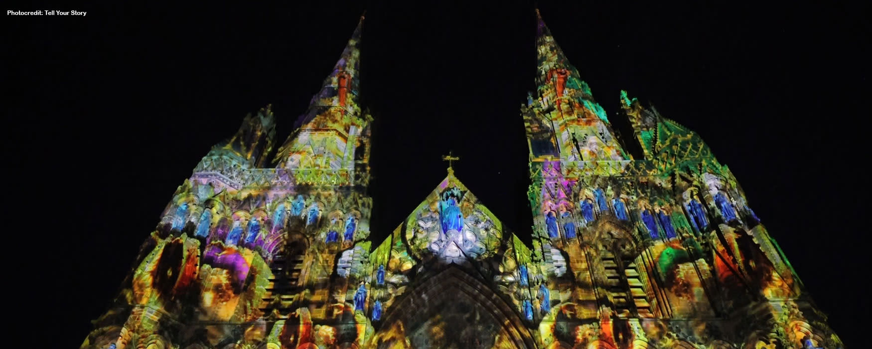 STAF - Event Christmas 5 Lichfield Cathedral illuminated exterior