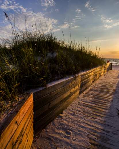 White sand beach and emerald Gulf water at Cape San Blas in Gulf County