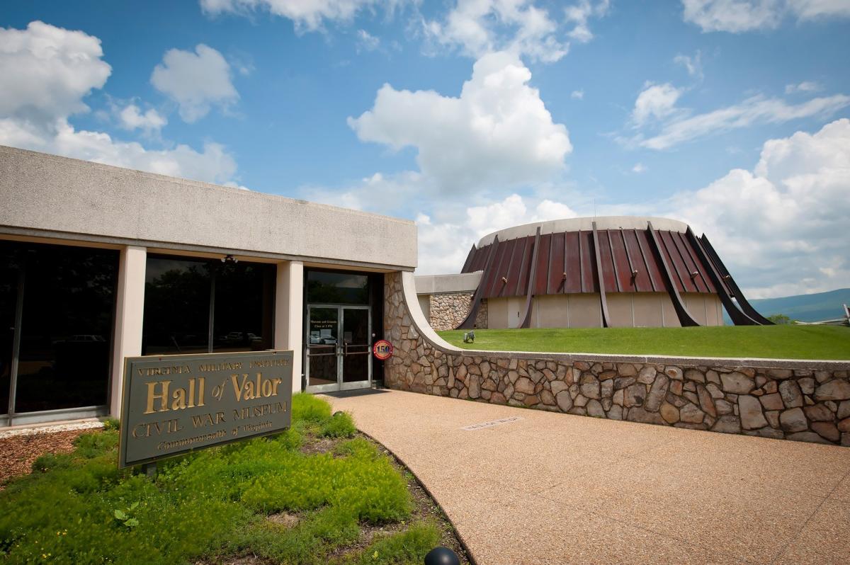 Virginia Museum of the Civil War building and grounds at New Market Battlefield in the Shenandoah Valley.