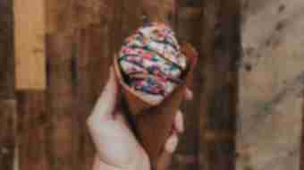 Ice Cream Cone in Hand
