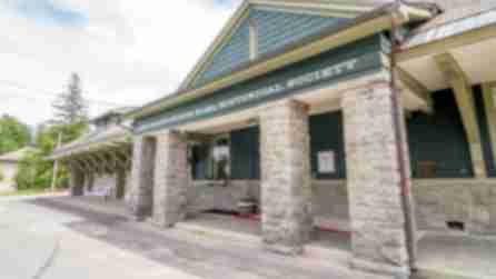 Front of the Lake Placid North Elba Historical Society Museum building