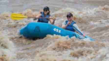 Rafting through Skinners Falls on the Delaware River