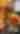 A child picks up a small pumpkin from a table full of similarly sized pumpkins.