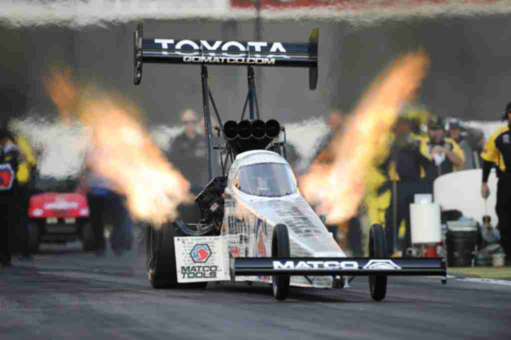 Antron Brown at Lucas Oil Indianapolis Raceway Park for NHRA U.S. Nationals