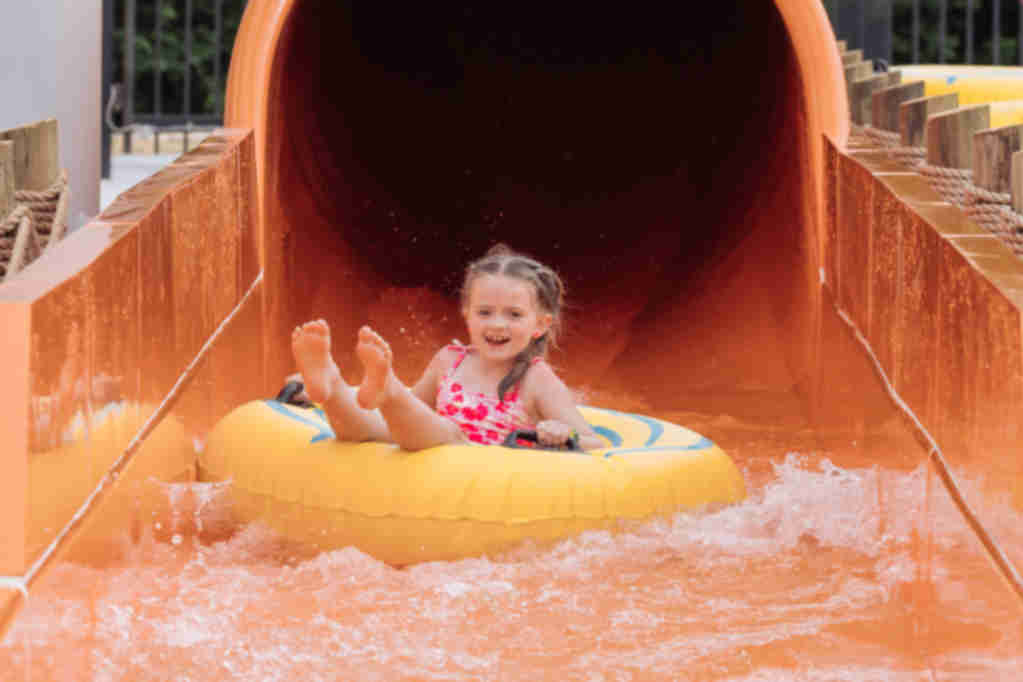 Splash Island Family Waterpark tube slide