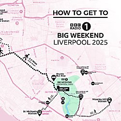 A pink map of Liverpool