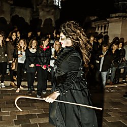 People on a ghost tour in Liverpool