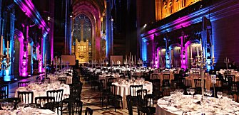 Liverpool Cathedral set up for an event