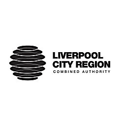rings making up a globe shape next to the words Liverpool City Region