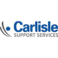 Carlisle Support Services logo with blue text on the word 'Carlisle' and grey text saying 'Support Services'.