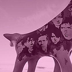 A Superlambana with a light pink wash over the image.