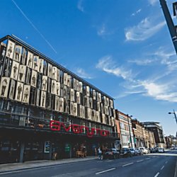 Exterior of Everyman Theatre on a bright day