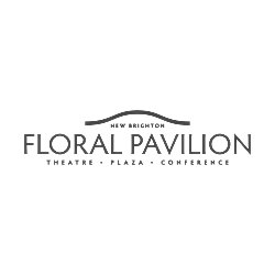 A logo that says Floral Pavilion in black text with a white background.