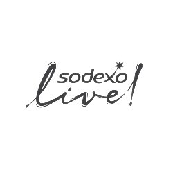 A Sodexo Live! logo with black writing and a white background.
