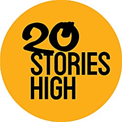A yellow dot with 20 Stories High text in black.
