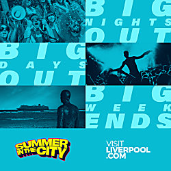 A poster for summer in the city that says Big nights Out, Big Days Out, Big Weekends.