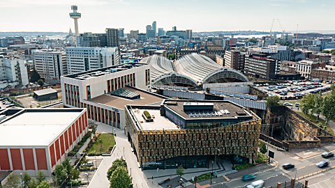 An ariel view of Liverpool Knowledge Quarter.